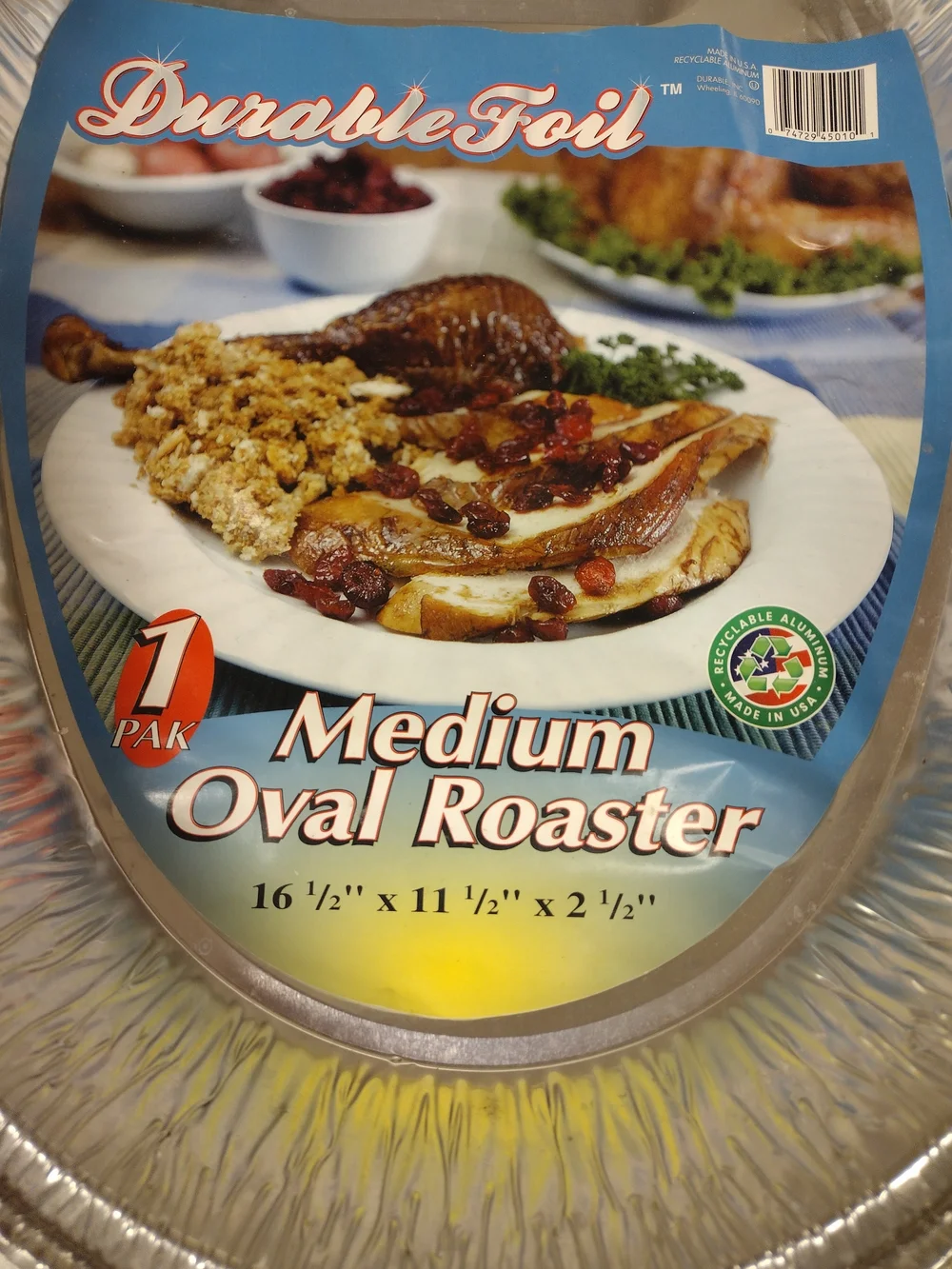 Lot Of 24 Medium Foil Oval Roaster Durable Size 16.5